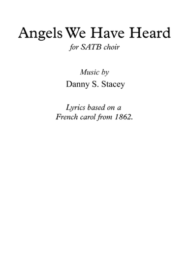 Angels We Have Heard On High