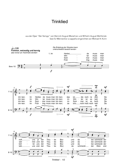 Trinklied (arr. Michael H. Kuhn)