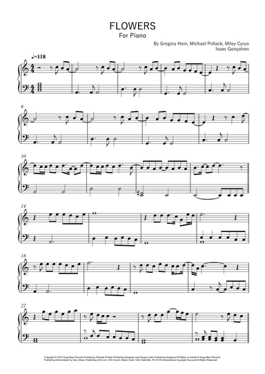 Flowers (arr. Isaac Gonçalves)