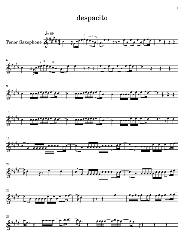 Despacito (arr. thewindplace)