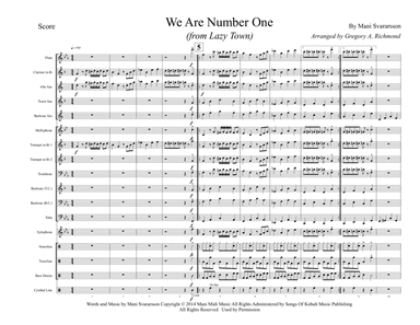 We Are Number One (arr. Gregory A. Richmond)