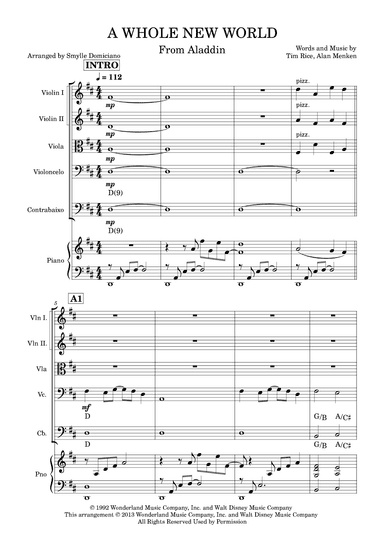 A Whole New World (arr. Smylle Domiciano)