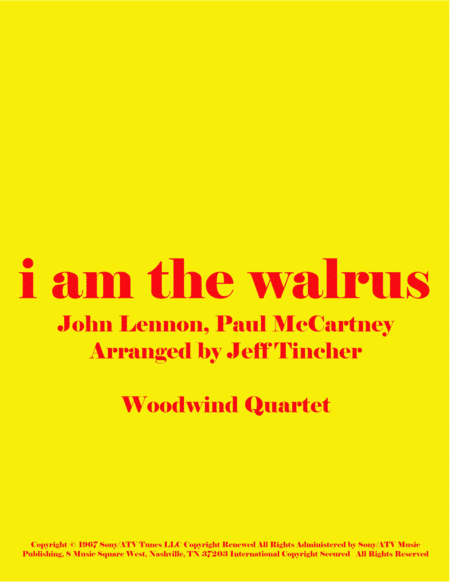 I Am The Walrus (arr. Jeff Tincher)