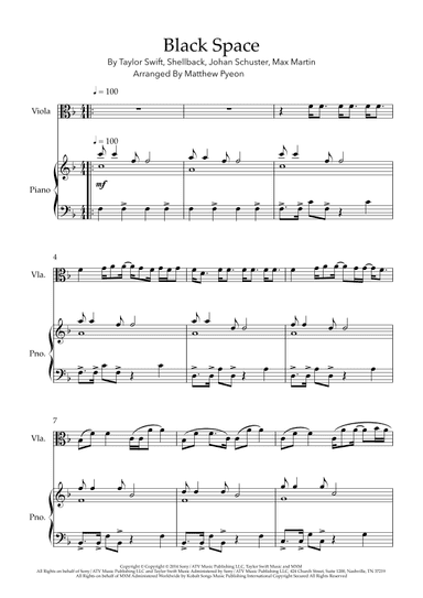 Blank Space (arr. Matthew pyeon)