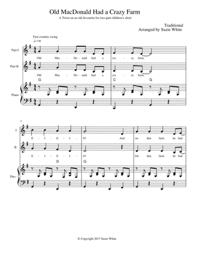 Old MacDonald Had a Crazy Farm (arr. Suzie White)