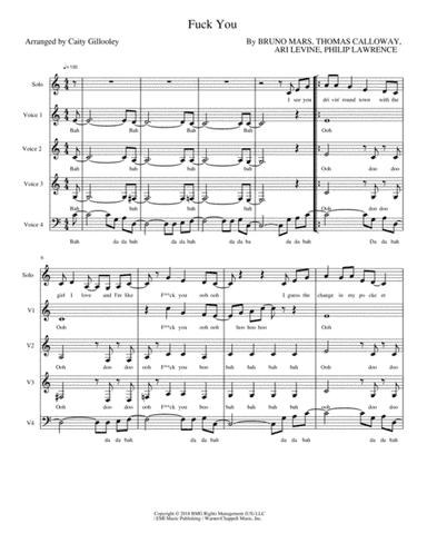 Fuck You (arr. Caity Gillooley)