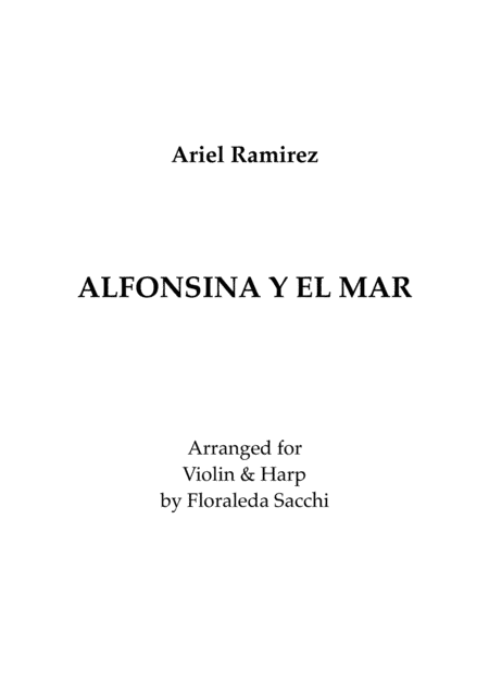 Alfonsina y el mar (arr. Floraleda Sacchi)