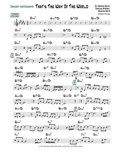 That's The Way Of The World (arr. Rob Ames)