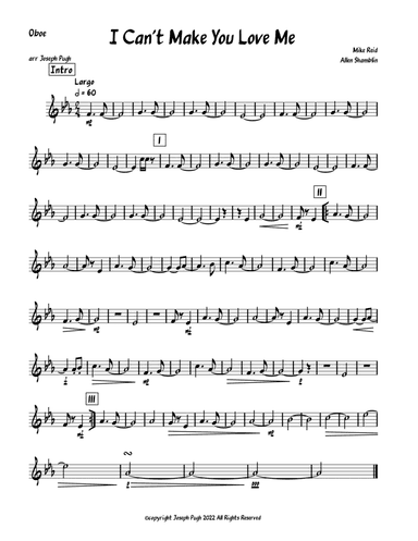 I Can't Make You Love Me (arr. Joseph Pugh)