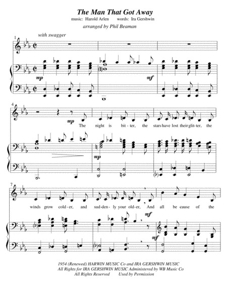 The Man That Got Away (arr. Phil Beaman)