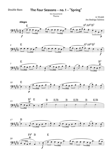 The Four Seasons - Spring (arr. Rodrigo Faleiros)