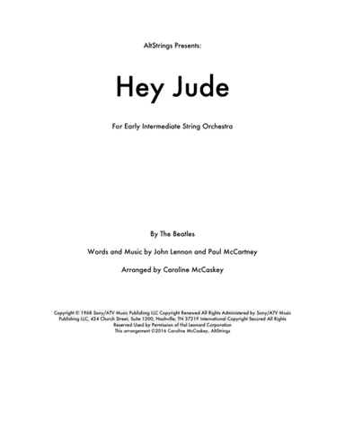 Hey Jude (arr. Caroline McCaskey)