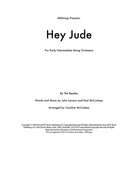 Hey Jude (arr. Caroline McCaskey)