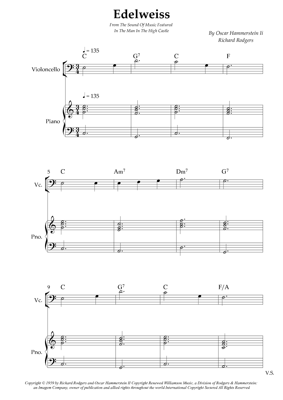 Edelweiss (arr. Wesley S. SIlva)