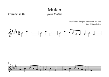 Honor To Us All (arr. Fabio Britto)