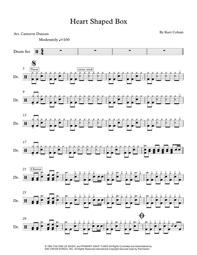 Heart Shaped Box (arr. Cameron Duncan)