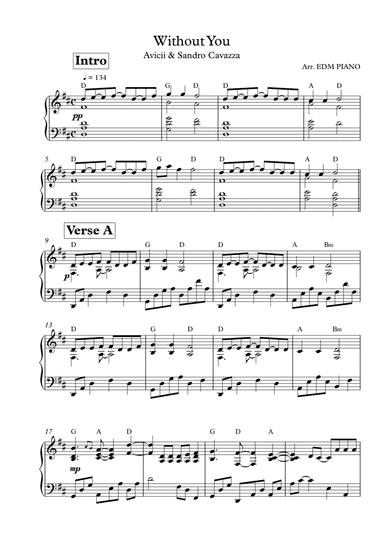 Without You (arr. EDM Piano)