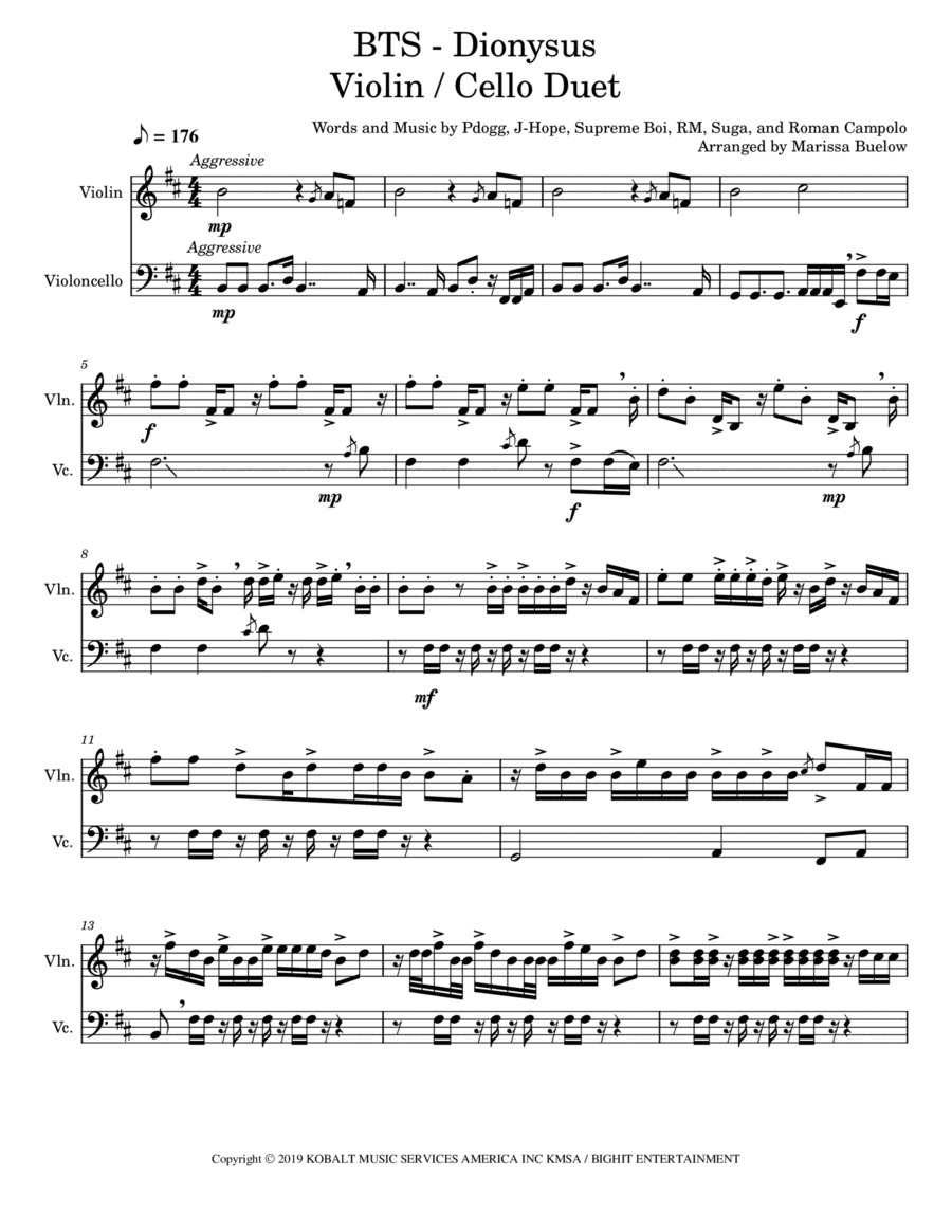 Dionysus (arr. Marissa Buelow)