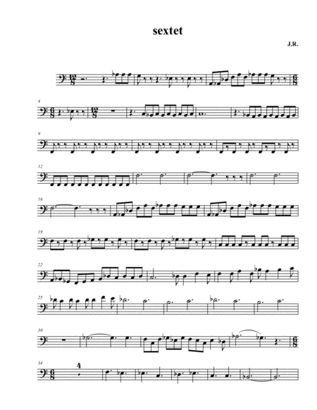 Fantasy for 6 Tubas : Tuba 1