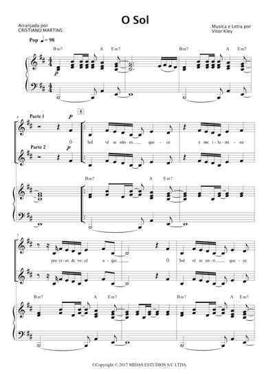 O Sol (arr. Cristiano Martins)