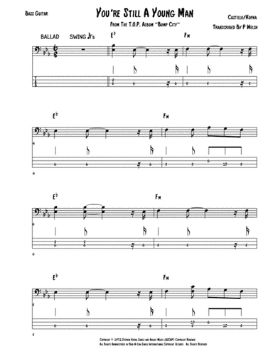You're Still A Young Man (arr. Paul welsh)