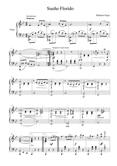 Flowery Dream (Sueño Florido) (arr. Passoni Music)