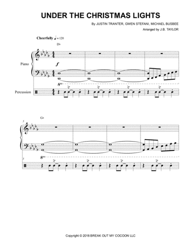 Under The Christmas Lights (arr. J.B. Taylor)