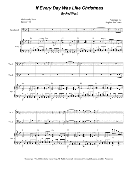 If Every Day Was Like Christmas (arr. Stephen DeCesare)