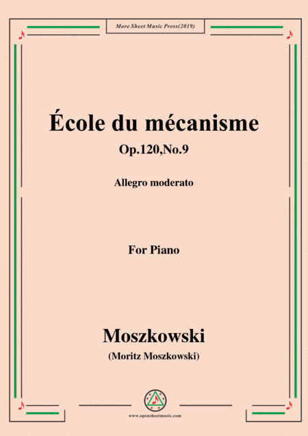 Duvernoy-École du mécanisme,Op.120,No.9,for Piano (arr. MSM)