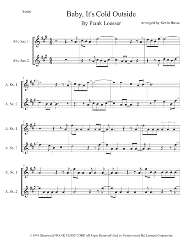 Baby, It's Cold Outside (arr. Kevin Busse)