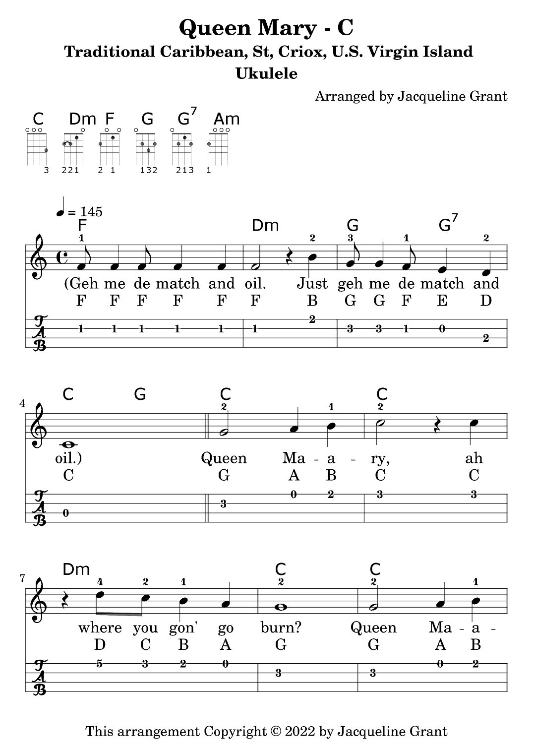 Queen Mary (arr. Jacqueline Grant)