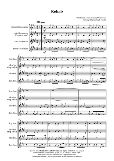 Rehab (arr. Kayleigh Huelin)