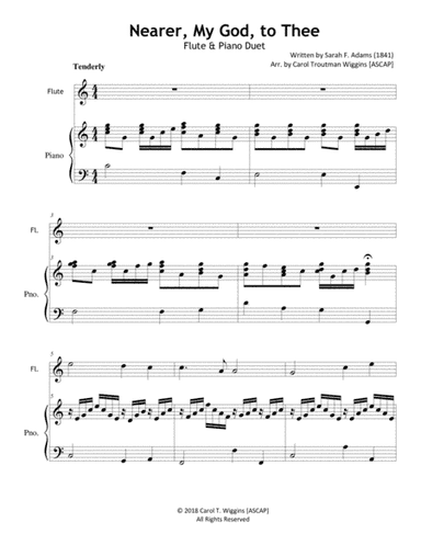 Nearer, My God, to Thee (Flute & Piano) (arr. Carol Troutman Wiggins [ASCAP])