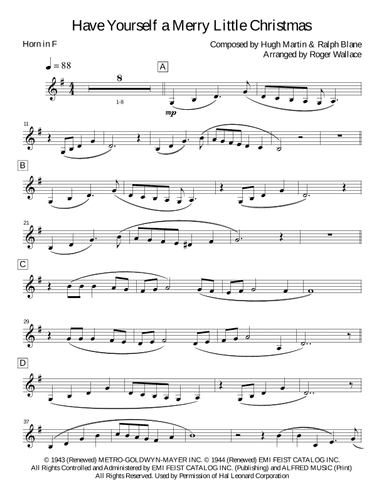 Have Yourself A Merry Little Christmas (arr. Roger Wallace)