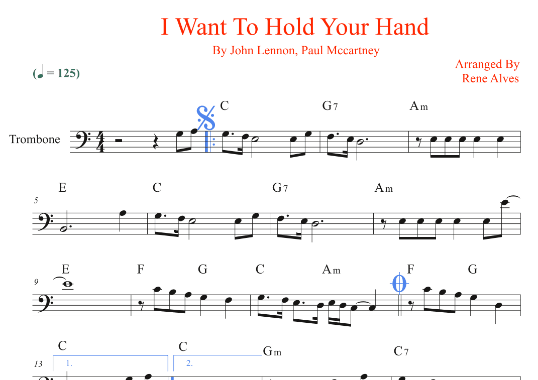 I Want To Hold Your Hand (arr. Rene Alves)