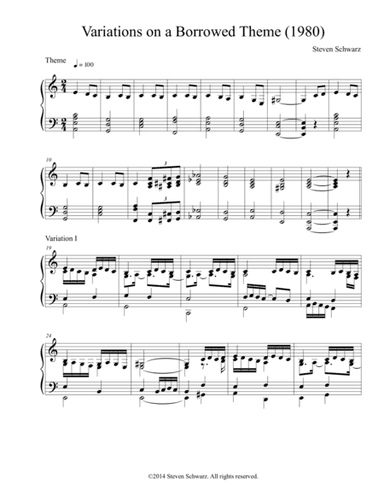 Variations on a Borrowed Theme (1980)