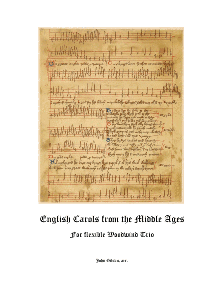 English Carols from the Middle Ages - flexible woodwind trio (arr. John Gibson)