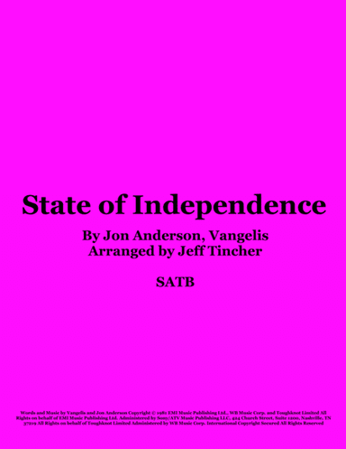 State Of Independence (arr. Jeff Tincher)