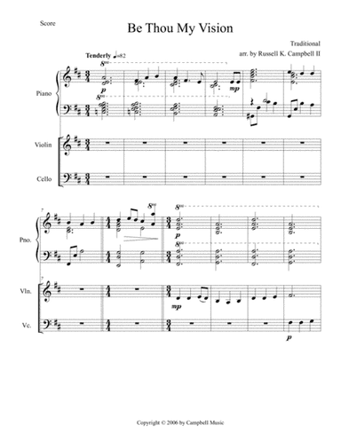 Be Thou My Vision (Piano, Violin, Cello) (arr. Russell K. Campbell II)