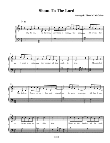 Shout To The Lord (arr. Diane M. McGahee)
