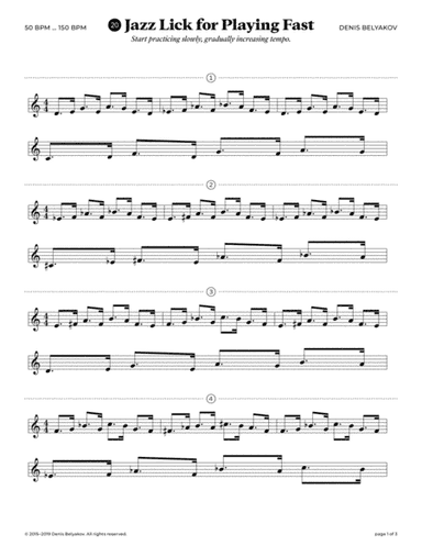 Jazz Lick #20 for Playing Fast