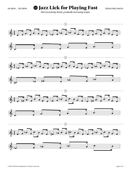 Jazz Lick #20 for Playing Fast