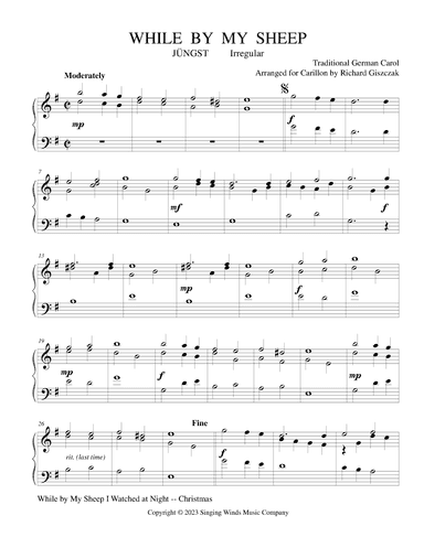 While by My Sheep (JÜNGST) (arr. Richard Giszczak)