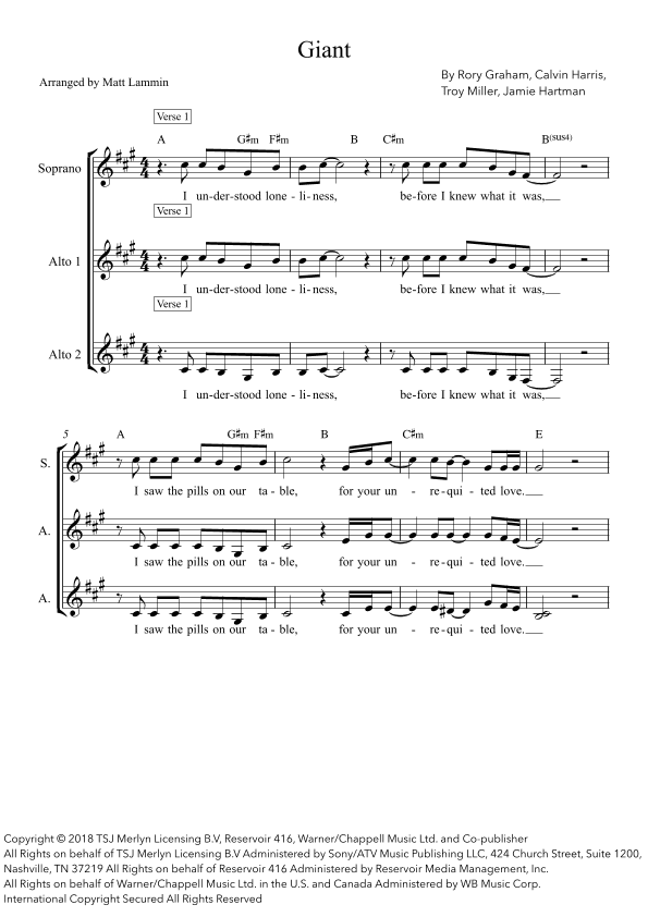 Giant (arr. Matt Lammin)