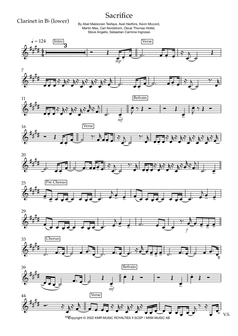 Sacrifice (arr. Matt Luff)