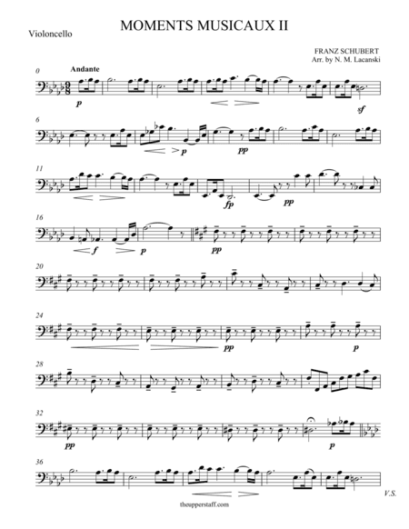 Moments Musicaux II (arr. Nick Lacanski)