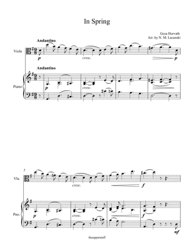 In Spring (arr. Nick Lacanski)