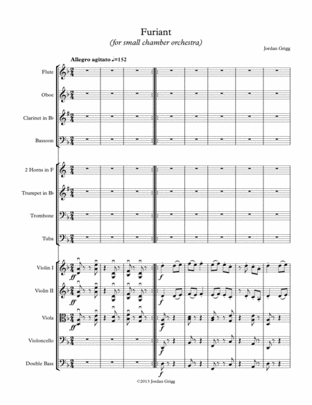 Furiant (for small chamber orchestra)