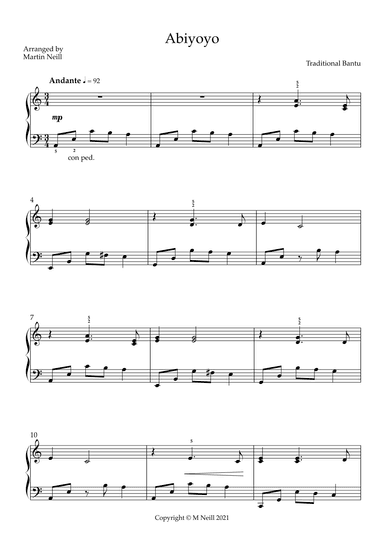 Abiyoyo (arr. Martin Neill)