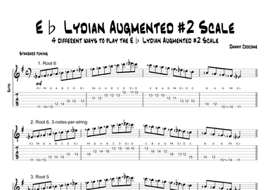 Eb Lydian Augmented #2 Scale (4 Ways to Play)